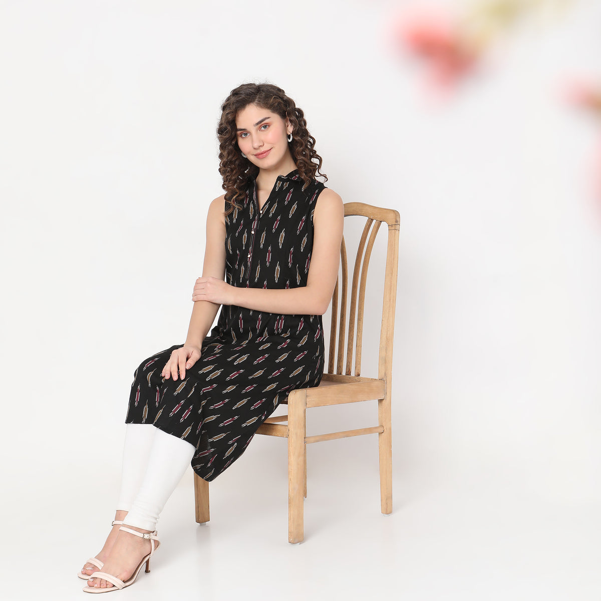 Flare Fit Printed Kurta