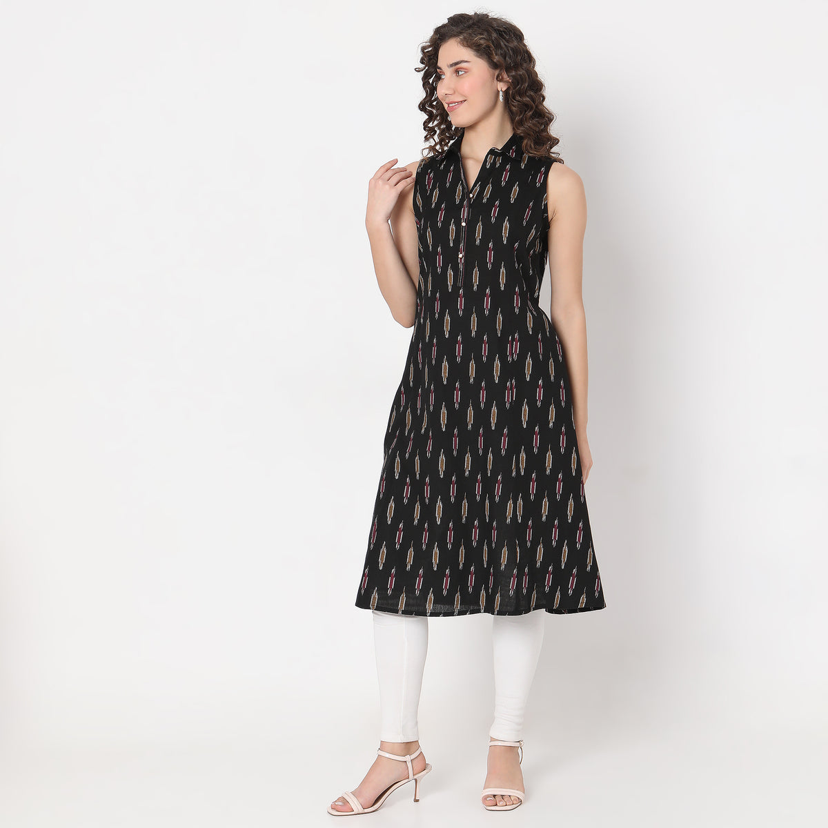 Flare Fit Printed Kurta