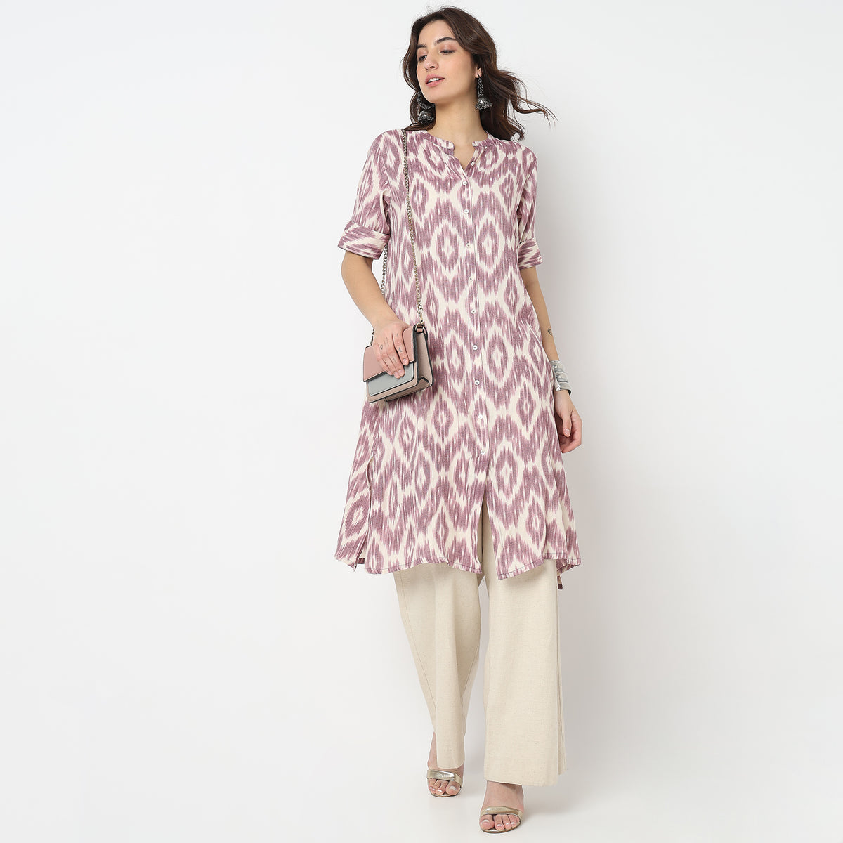 Flare Fit Printed Kurta