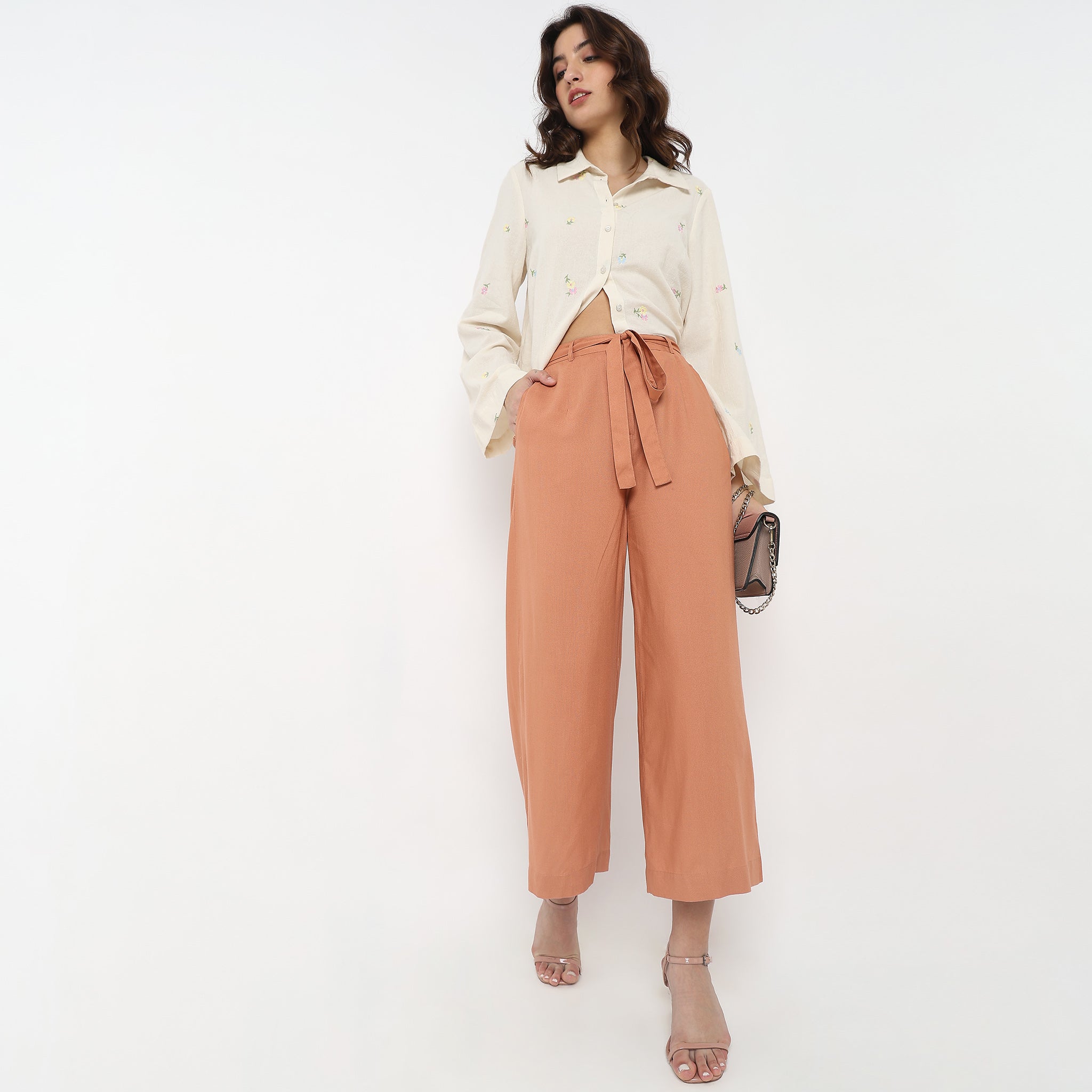 Trend to Try: Shein Self Tie Palazzo Pants Outfit | Diary of a Debutante