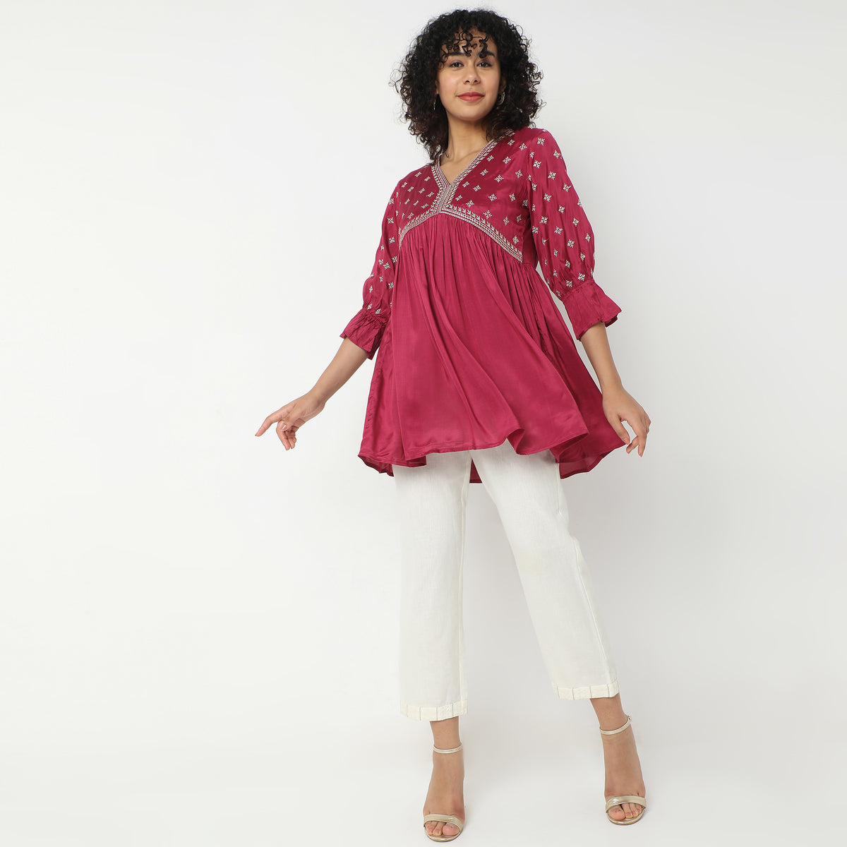 Flare Fit Printed Kurta