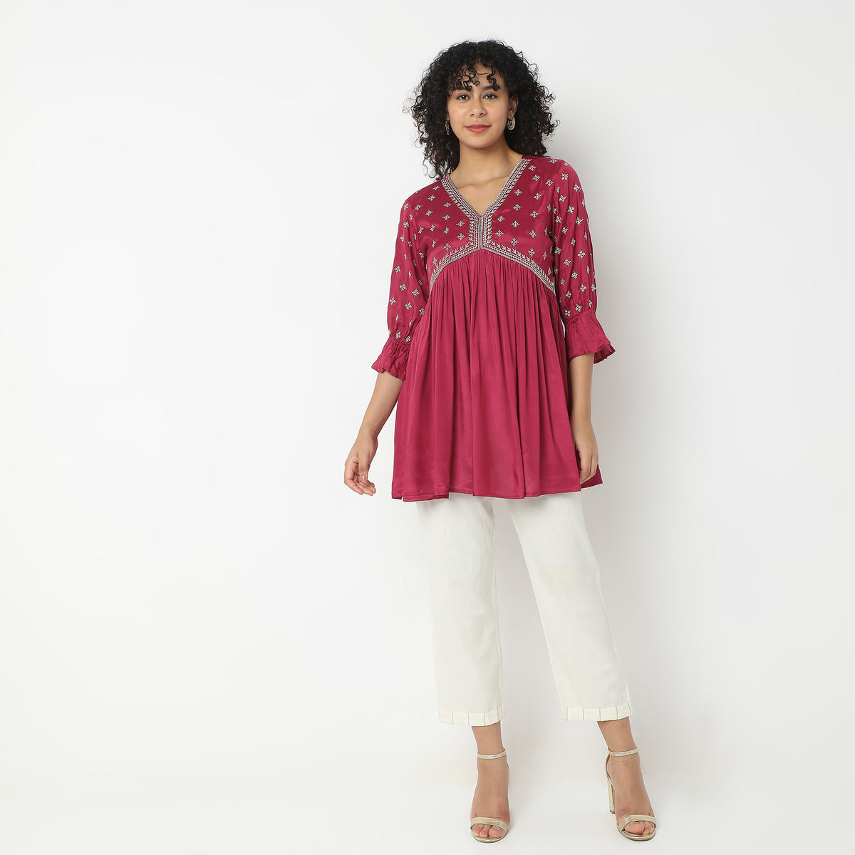 Flare Fit Printed Kurta