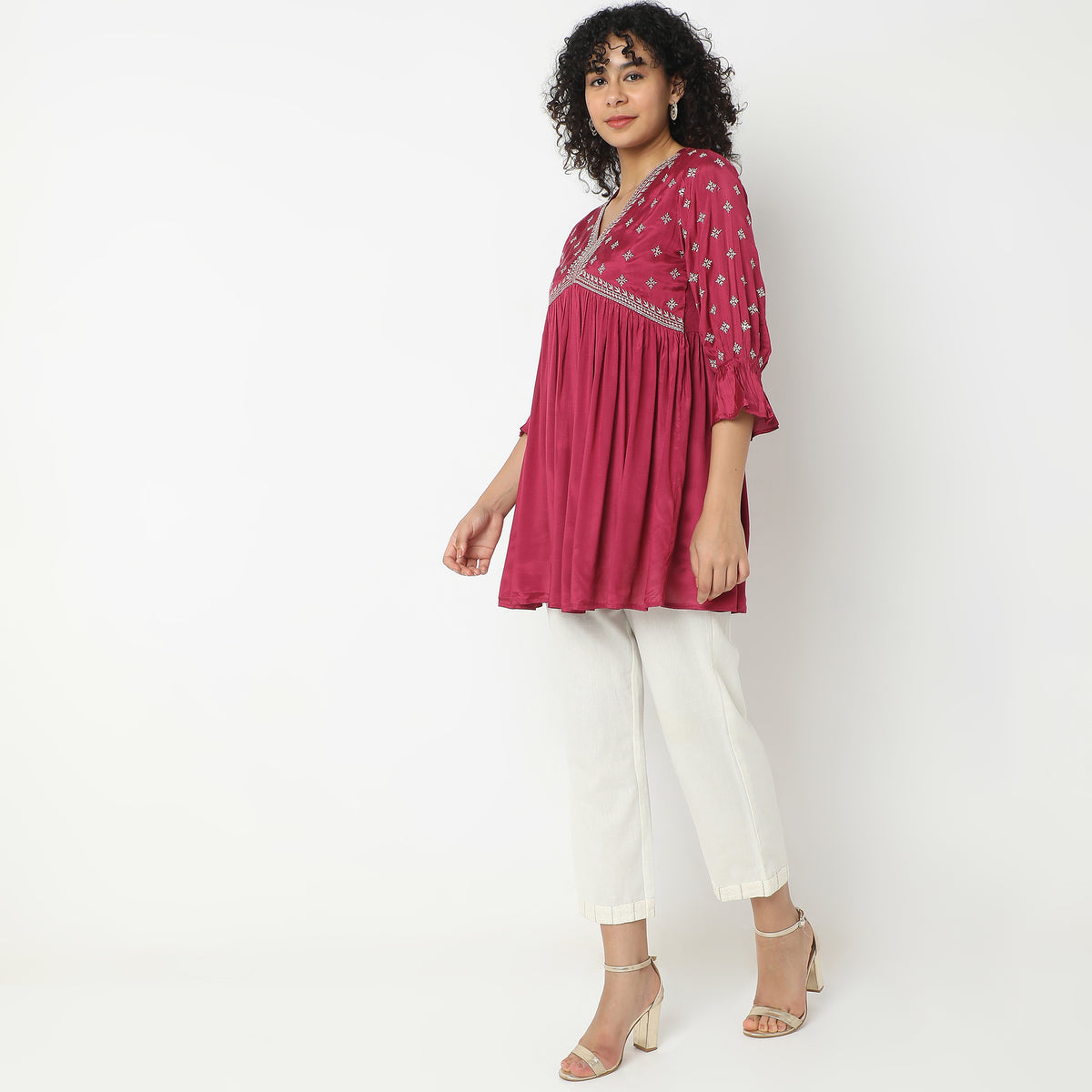 Flare Fit Printed Kurta