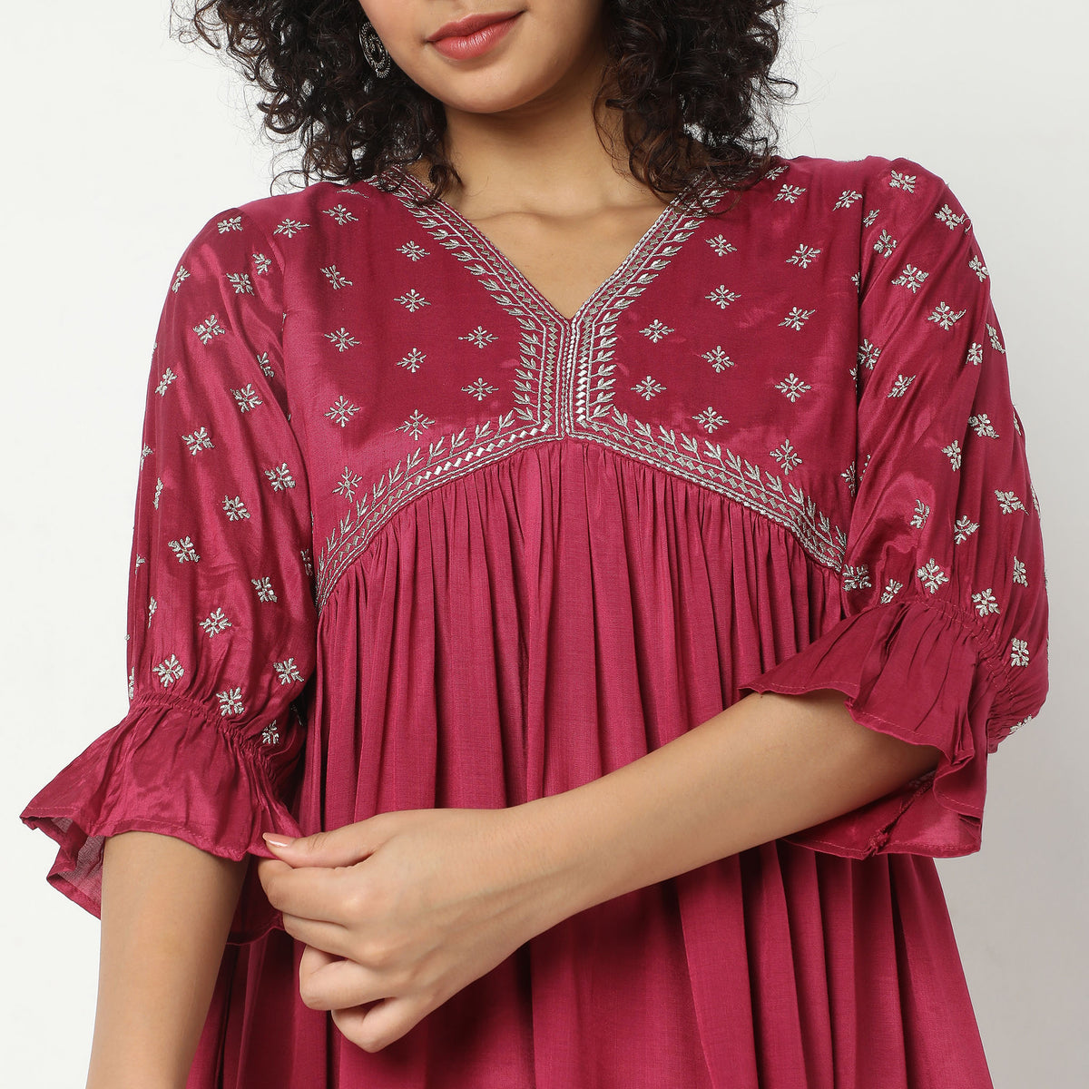 Flare Fit Printed Kurta