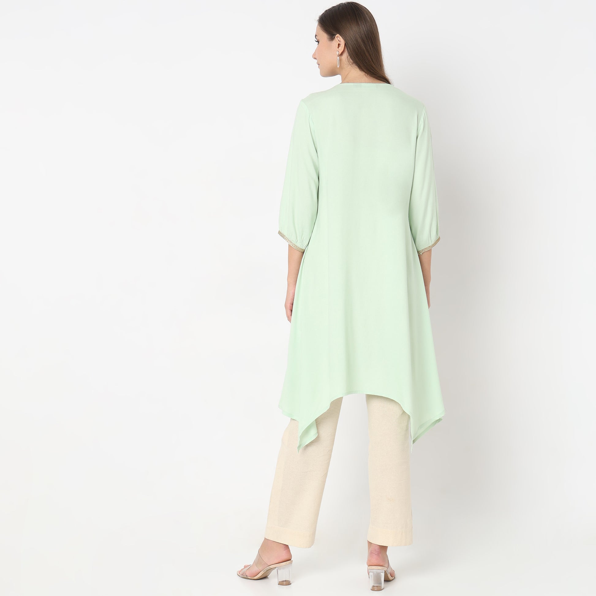 Regular Fit Embellished Kurta