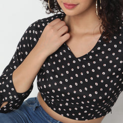 Straight Fit Printed Top