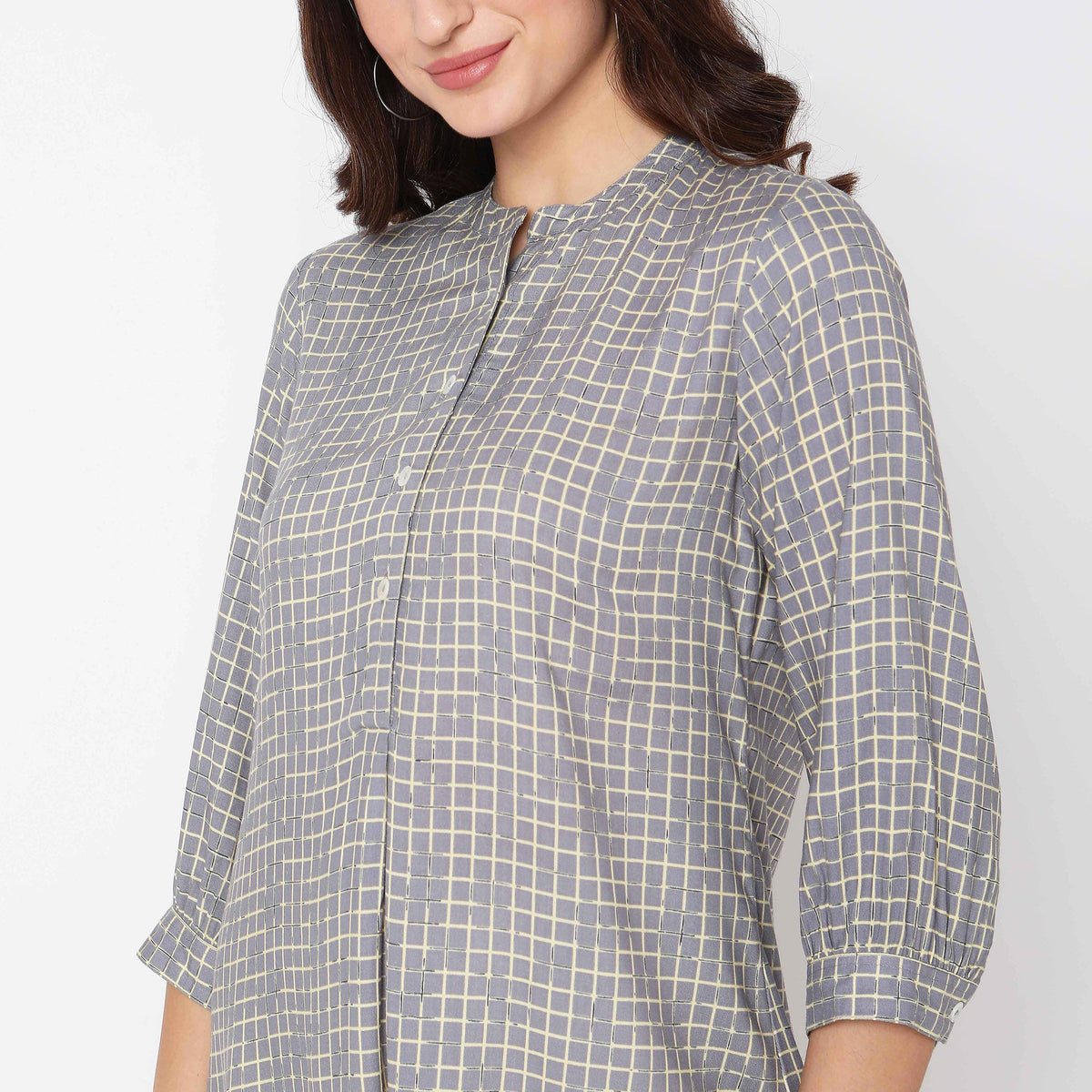 Women Wearing Regular Fit Printed Top