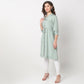 Mid Flare Embroidered Kurta