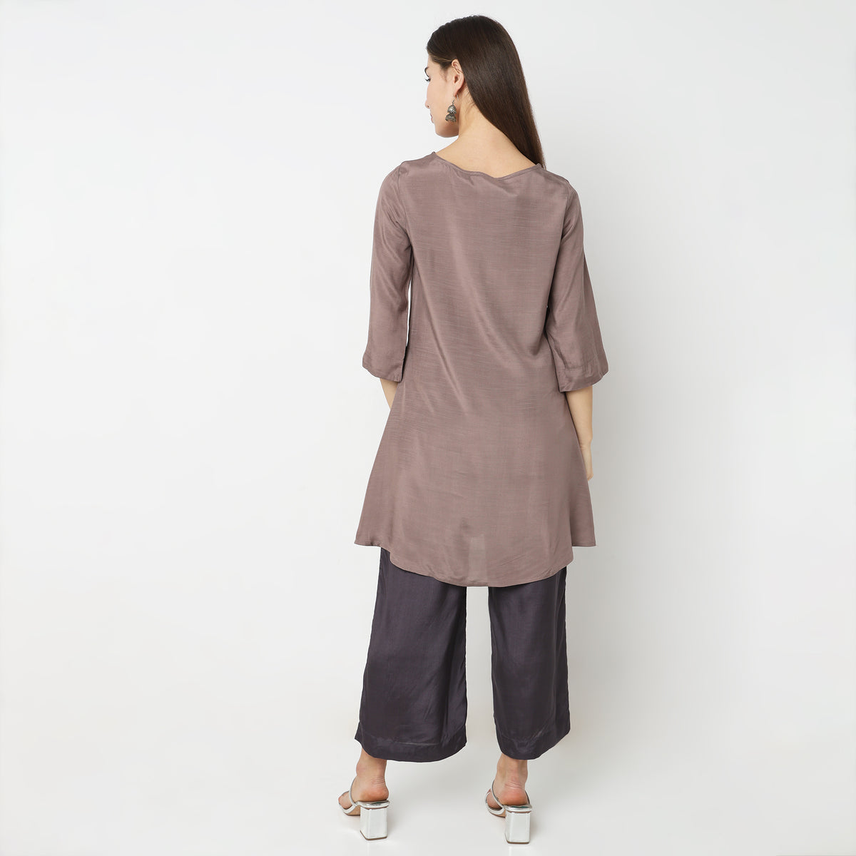 Mid Flare Solid Kurta