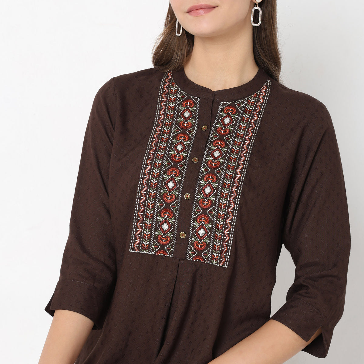 Straight Fit Solid Kurta