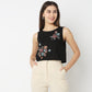 Boxy Fit Embroidered Top