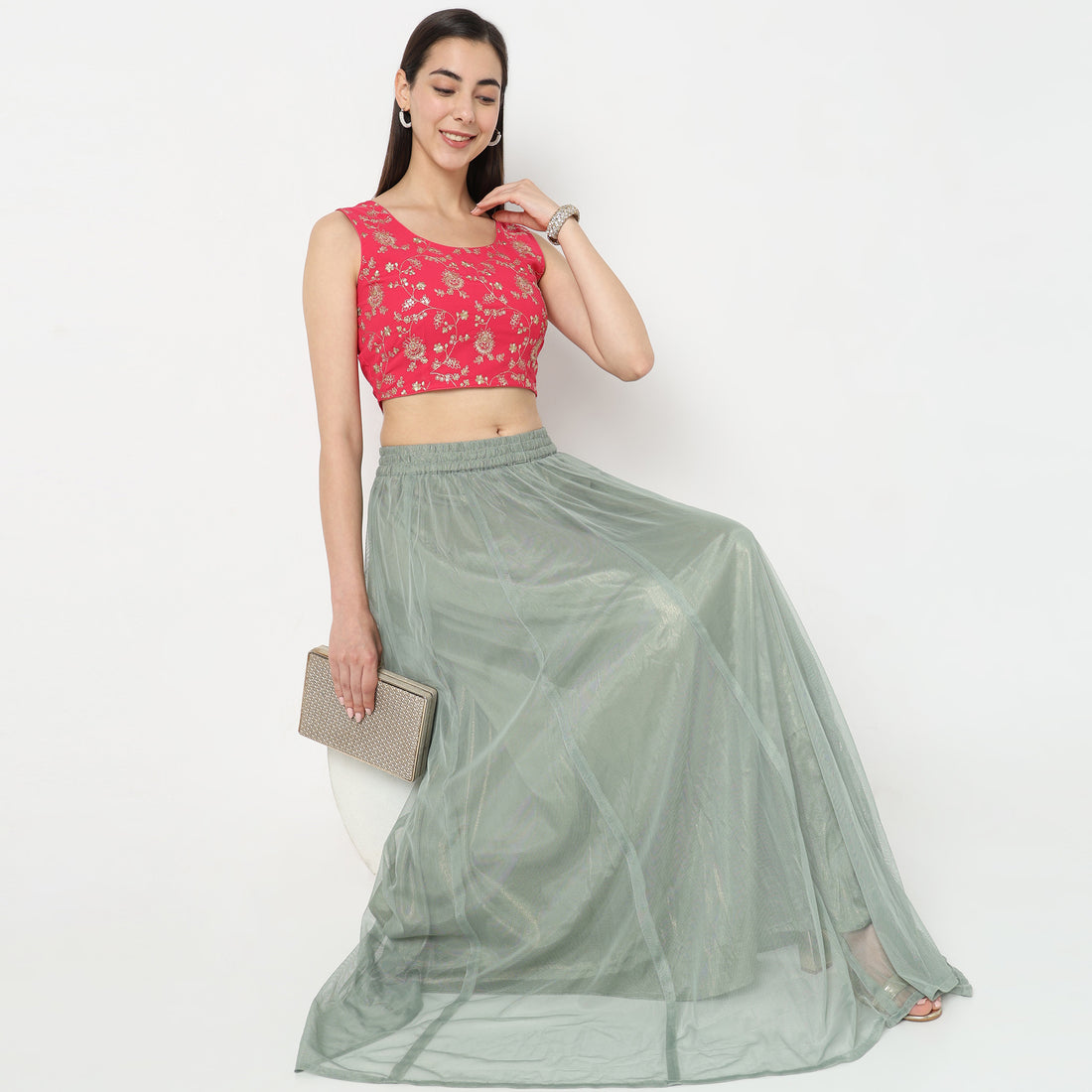 Regular Fit Embellished Top