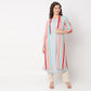 Flare Fit Striped Kurta