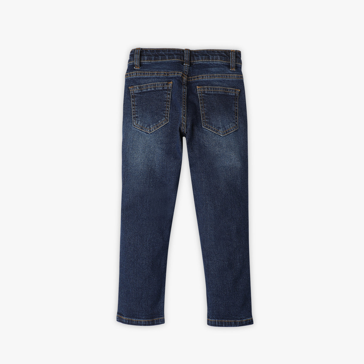 Boys Regular Fit Solid Mid Rise Jeans