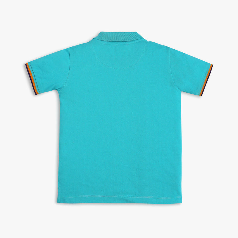 Boy's Regular Fit Solid Polo T-Shirt