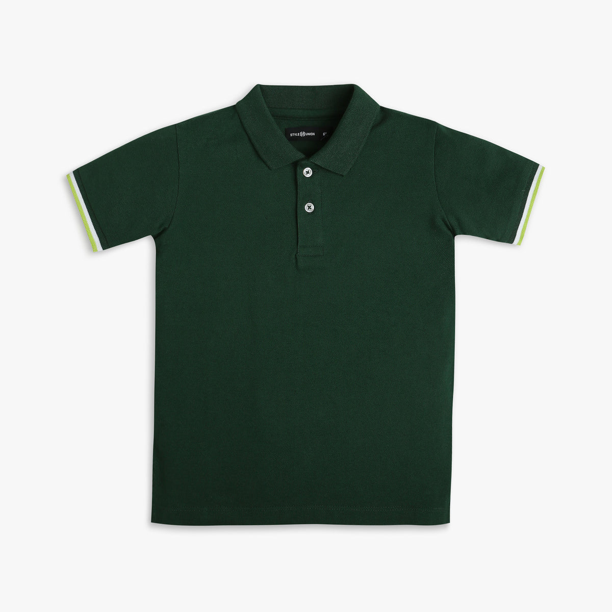 Boy's Regular Fit Solid Polo T-Shirt