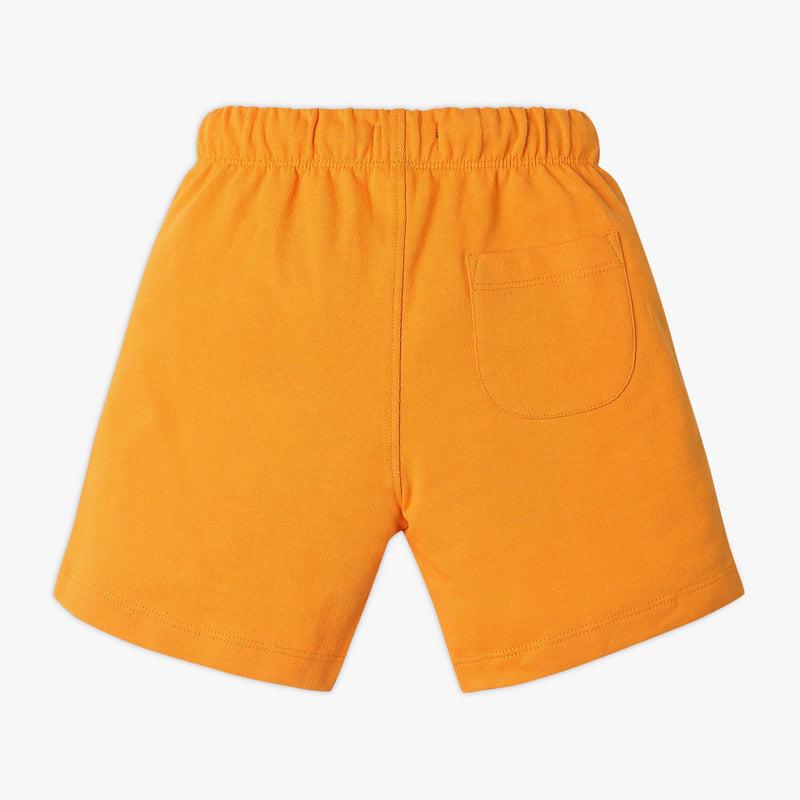 Boy's Regular Fit Solid Mid Rise Shorts