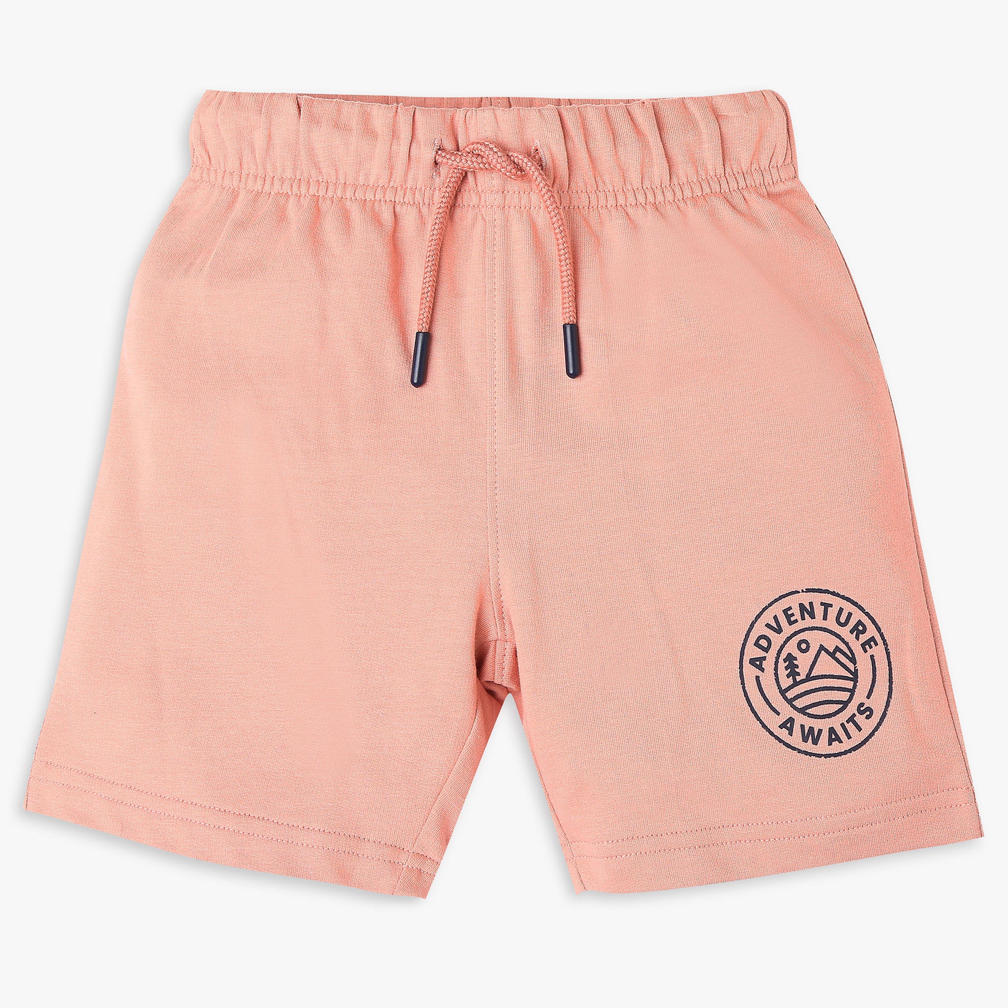 Boys Regular Fit Solid Mid Rise Shorts