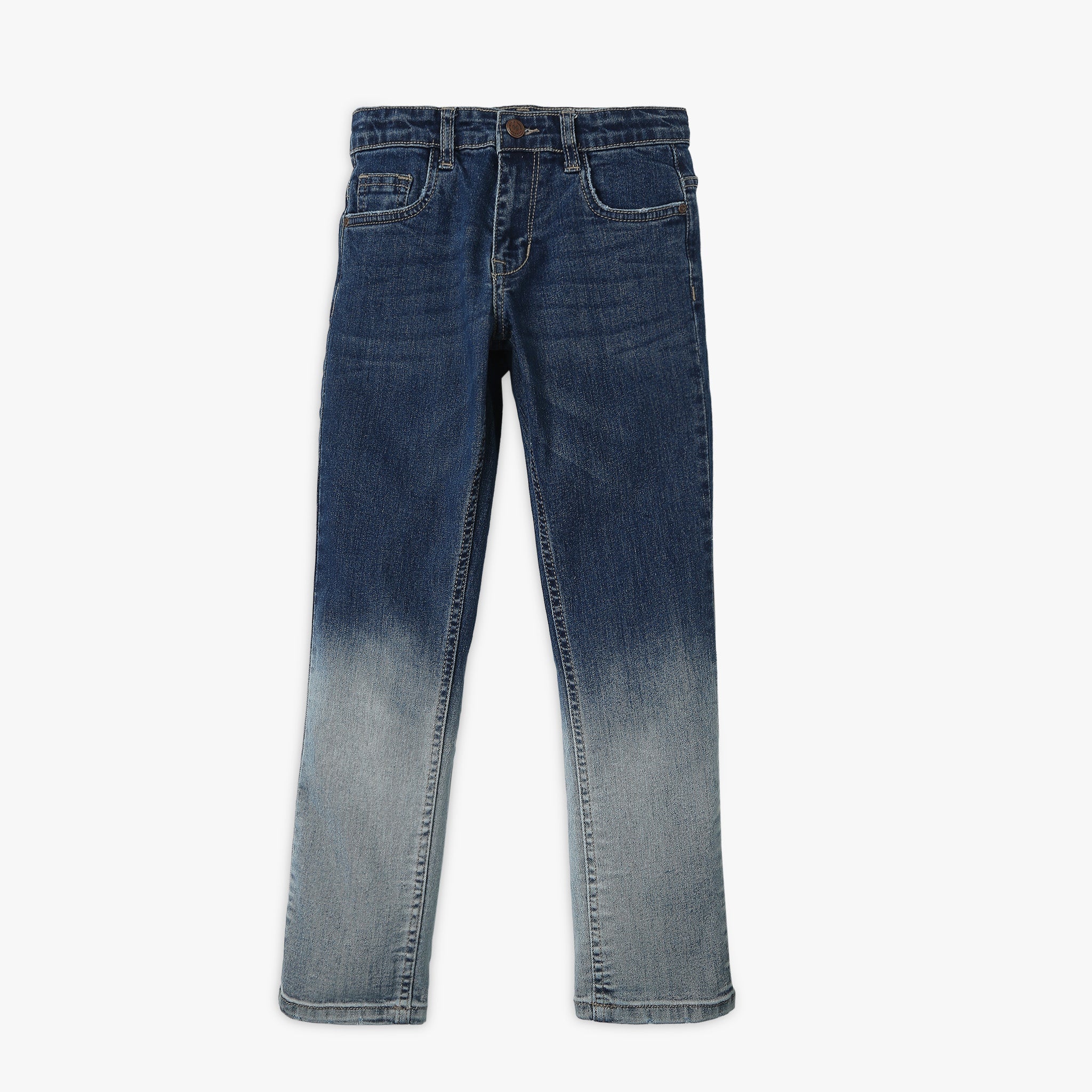Boy's Regular Fit Ombre Mid Rise Jeans