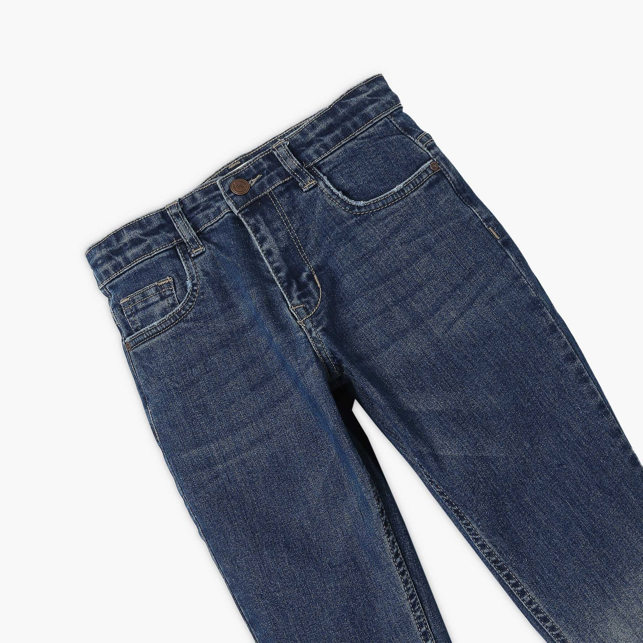 Boy's Regular Fit Ombre Mid Rise Jeans