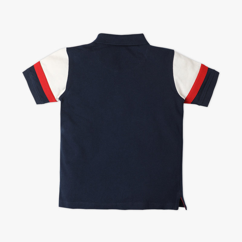 Boys Regular Fit Cut and Sew T-Shirt