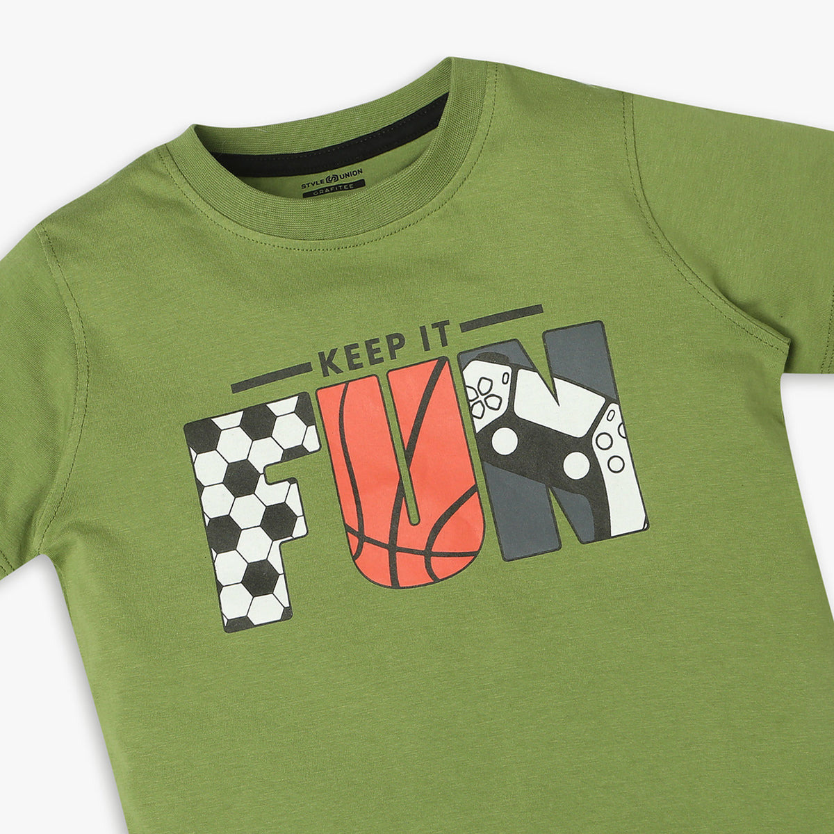 Boys Regular Fit Graphic T-Shirt