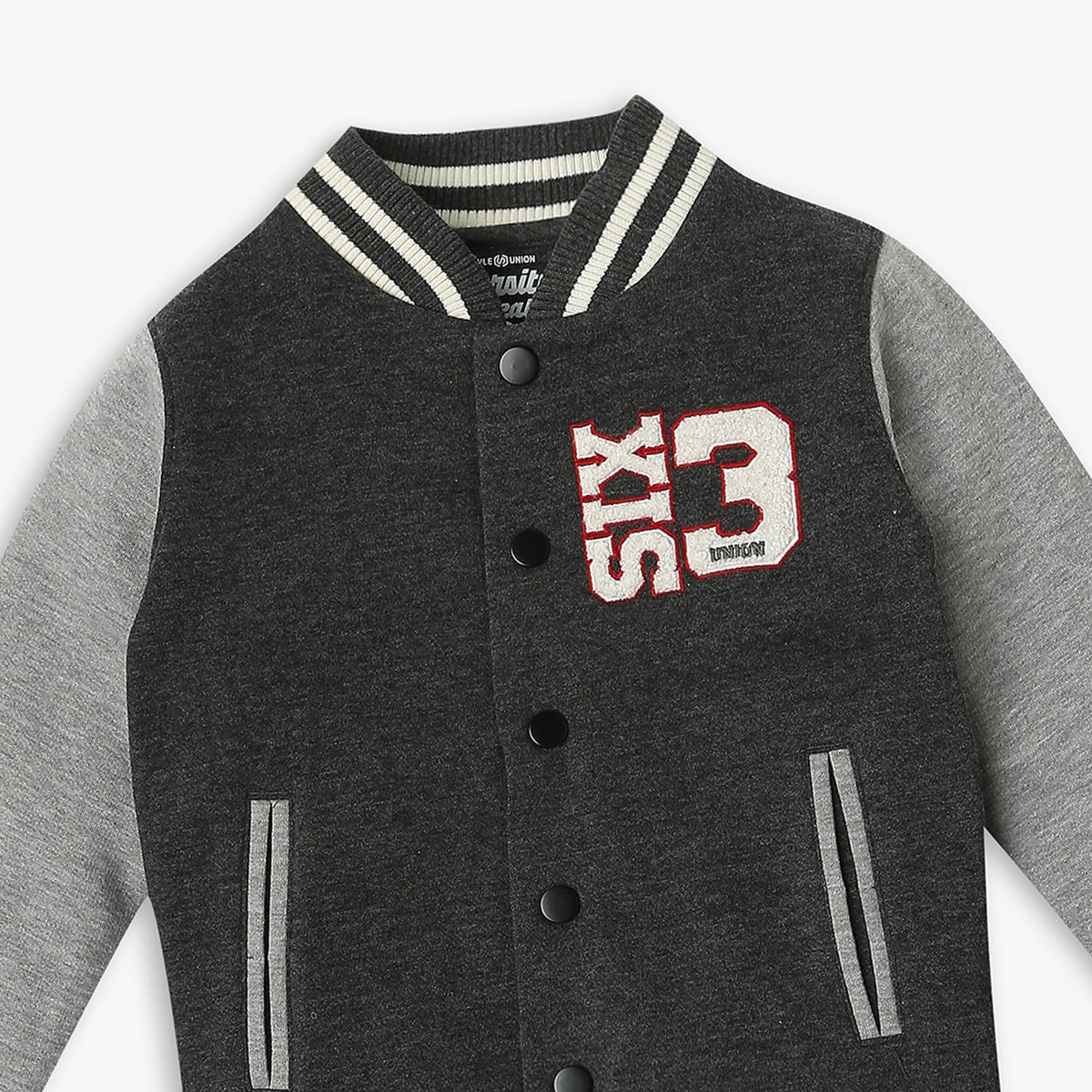 Boy's Regular Fit Graphic Jacket