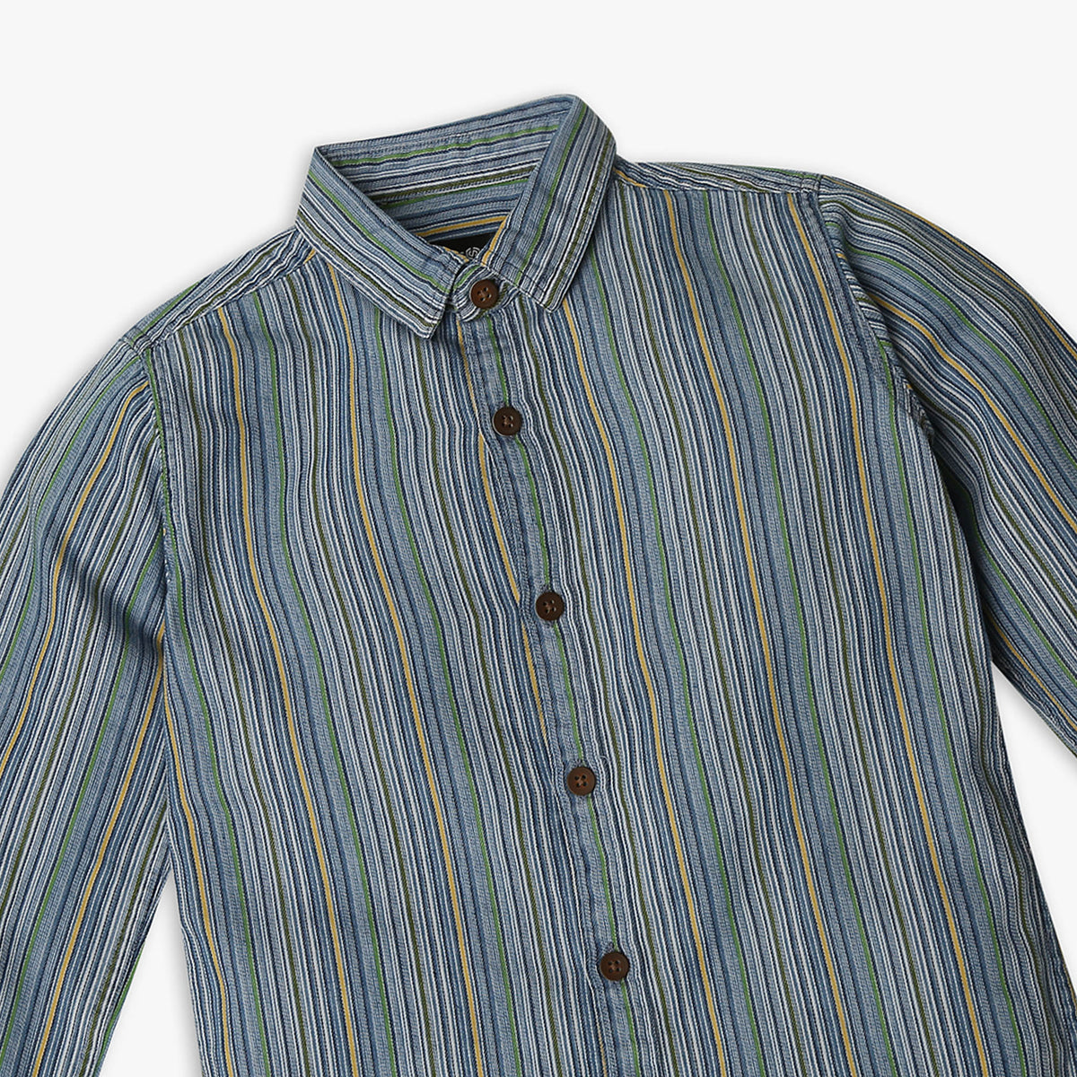 Boy's Regular Fit Striped Shirt