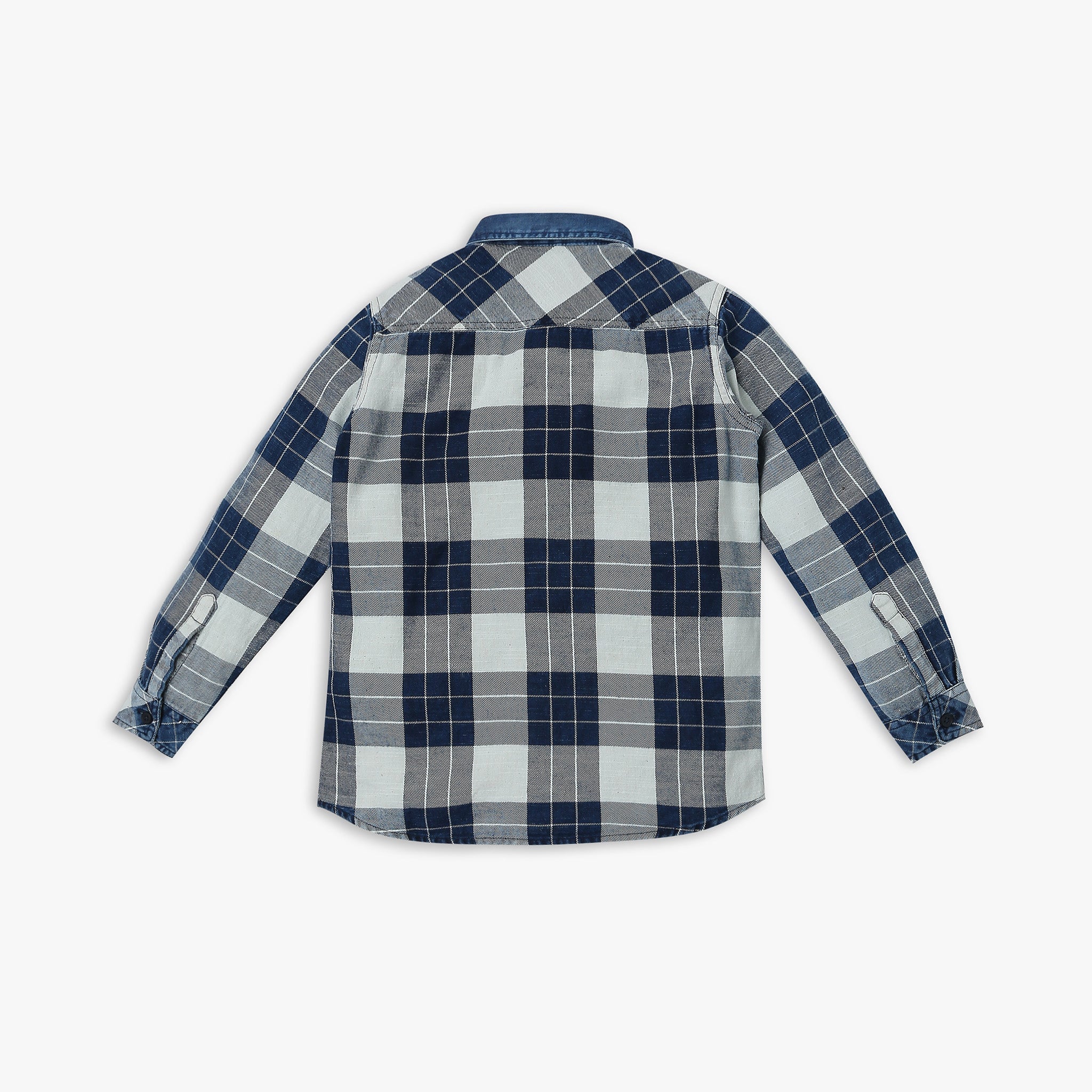 Boy's Regular Fit Checkered Shirt
