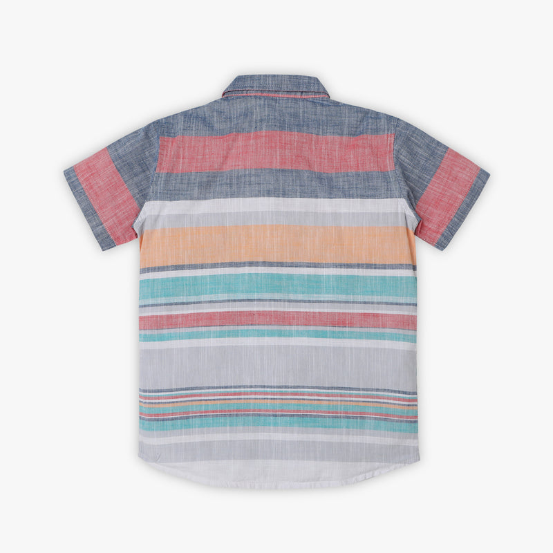 Boys Regular Fit Striped Shirt