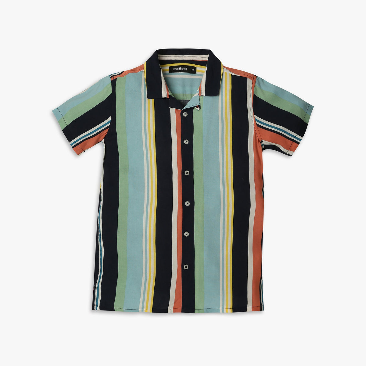 Boy's Regular Fit Striped Shirt