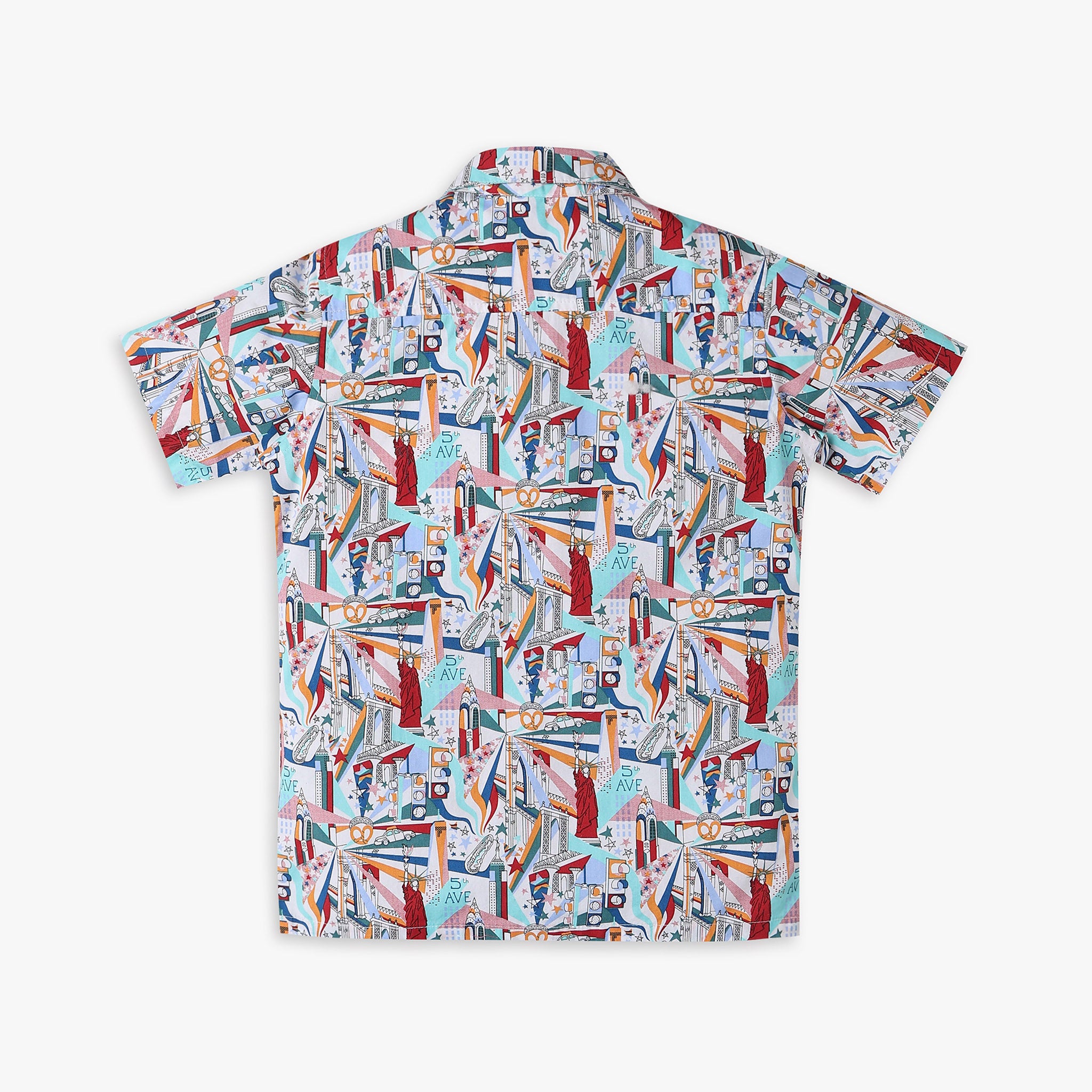 Boys Regular Fit Printed Shirt