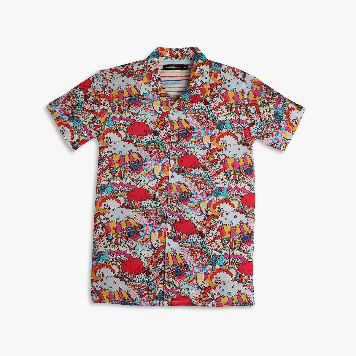 Boys Regular Fit Printed Shirt