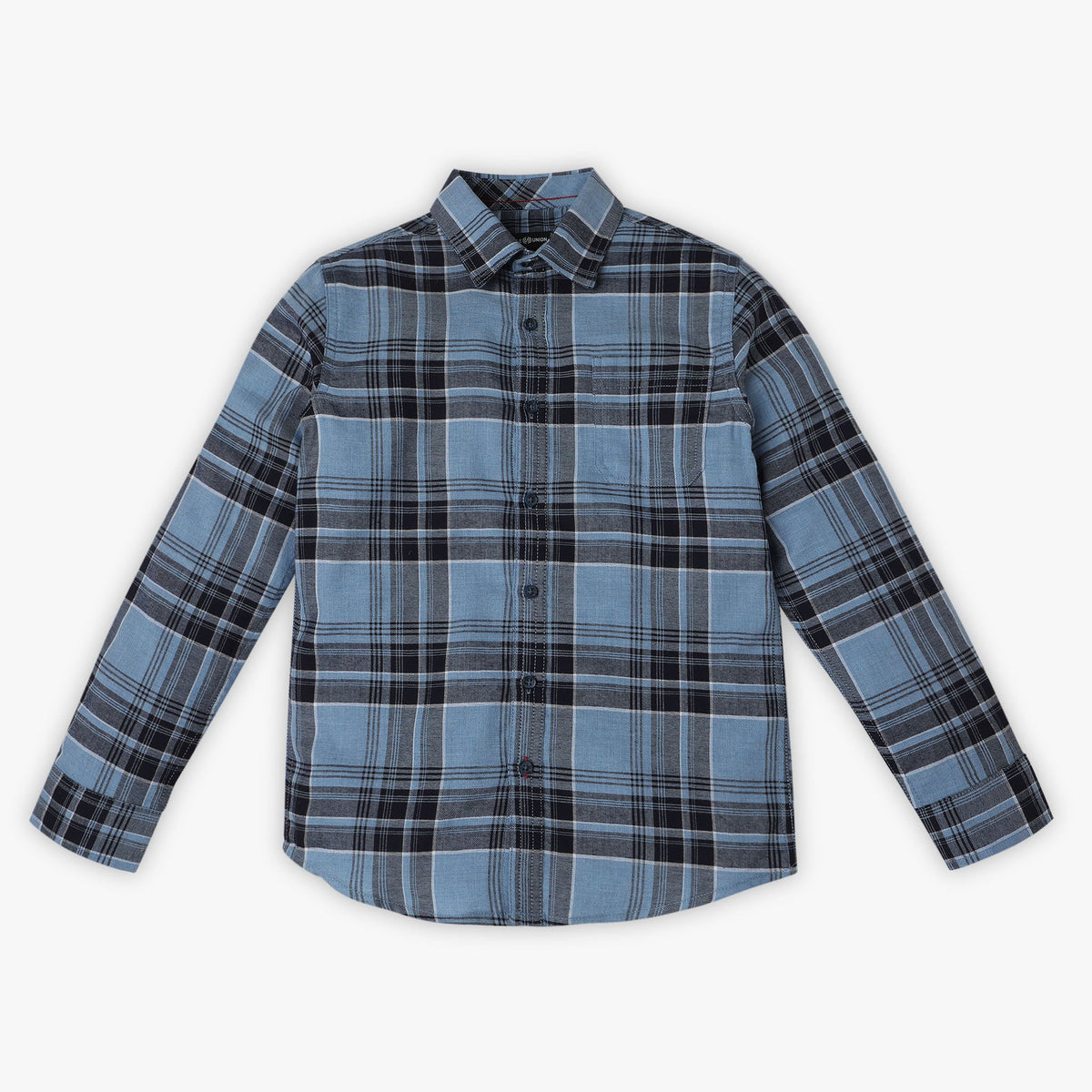 Boys Regular Fit Checkered Shirt