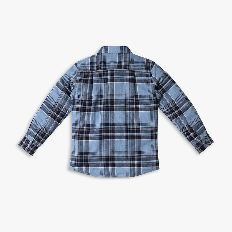 Boys Regular Fit Checkered Shirt