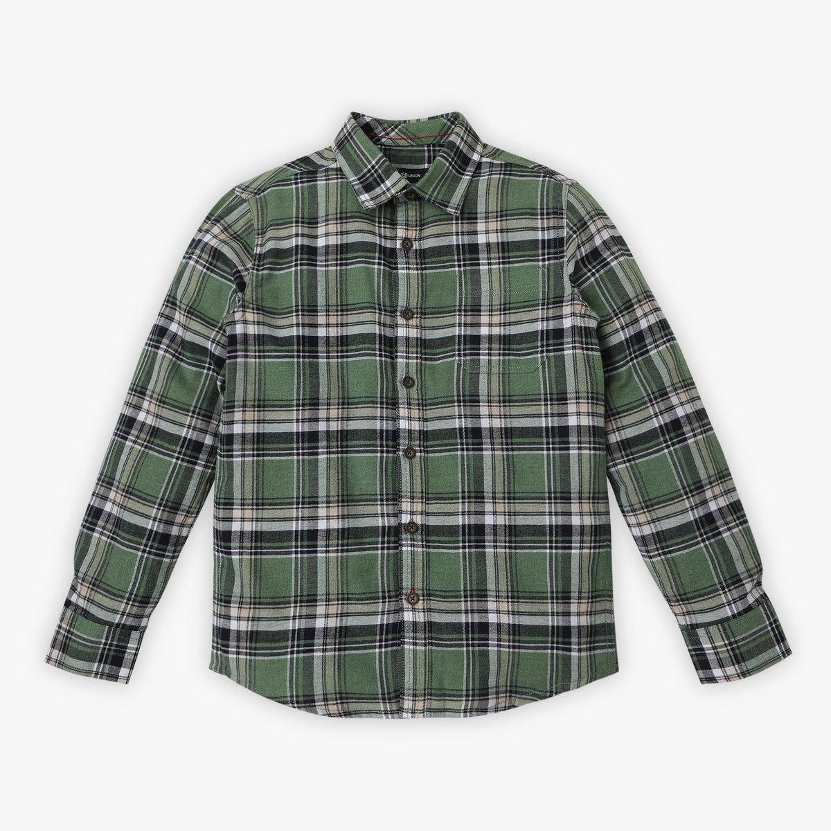 Boys Regular Fit Checkered Shirt