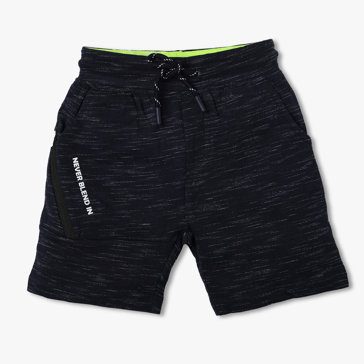 Boy's Regular Fit Solid Mid Rise Shorts