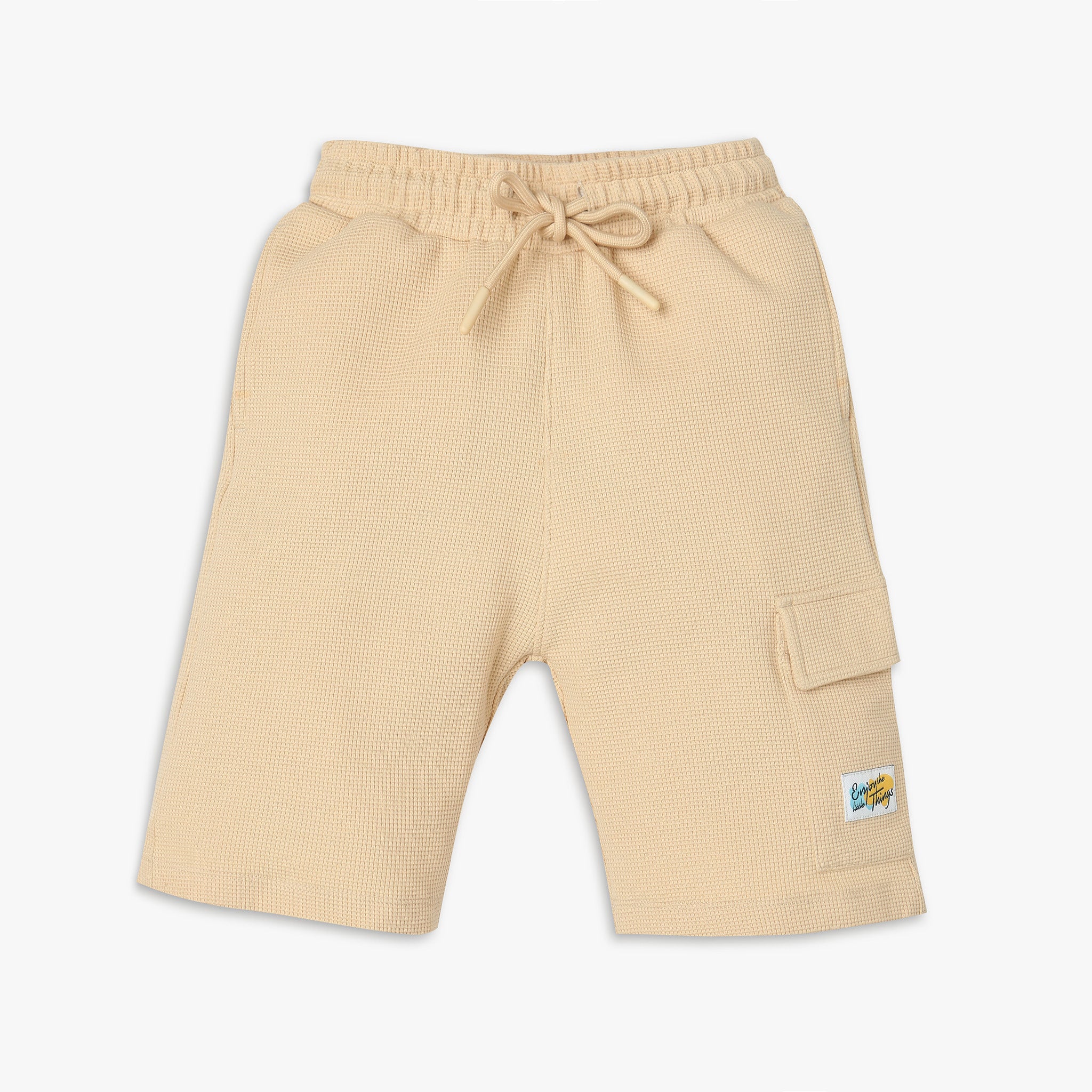 Boys Regular Fit Solid Mid Rise Shorts