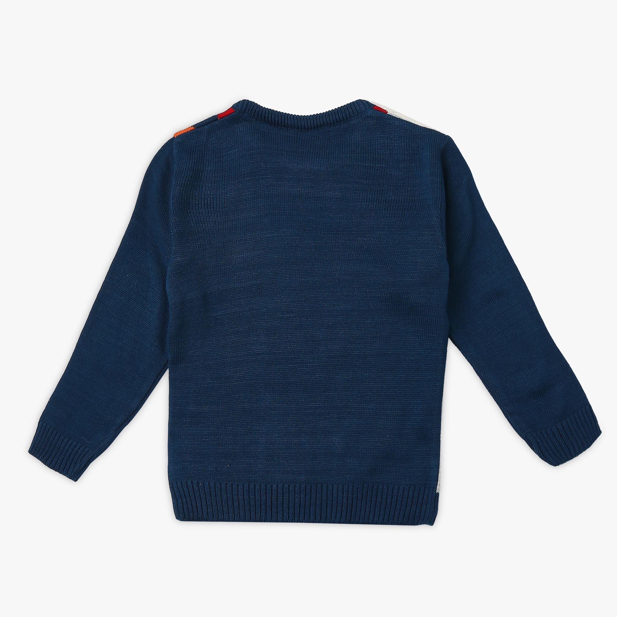 Boy's Regular Fit Jacquard Sweater