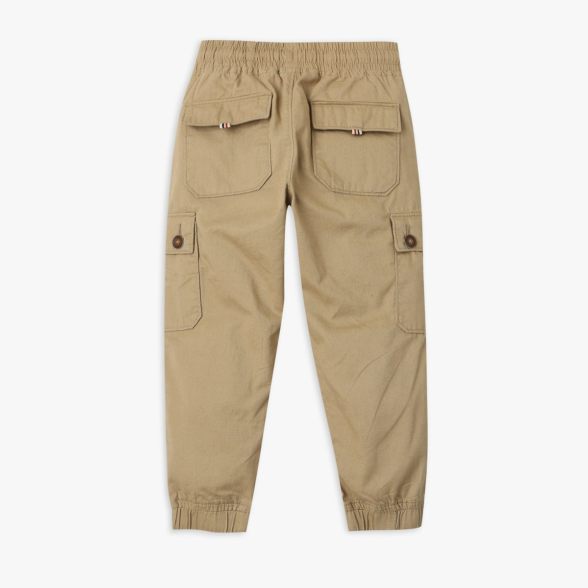 Boy's Regular Fit Solid Mid Rise Joggers