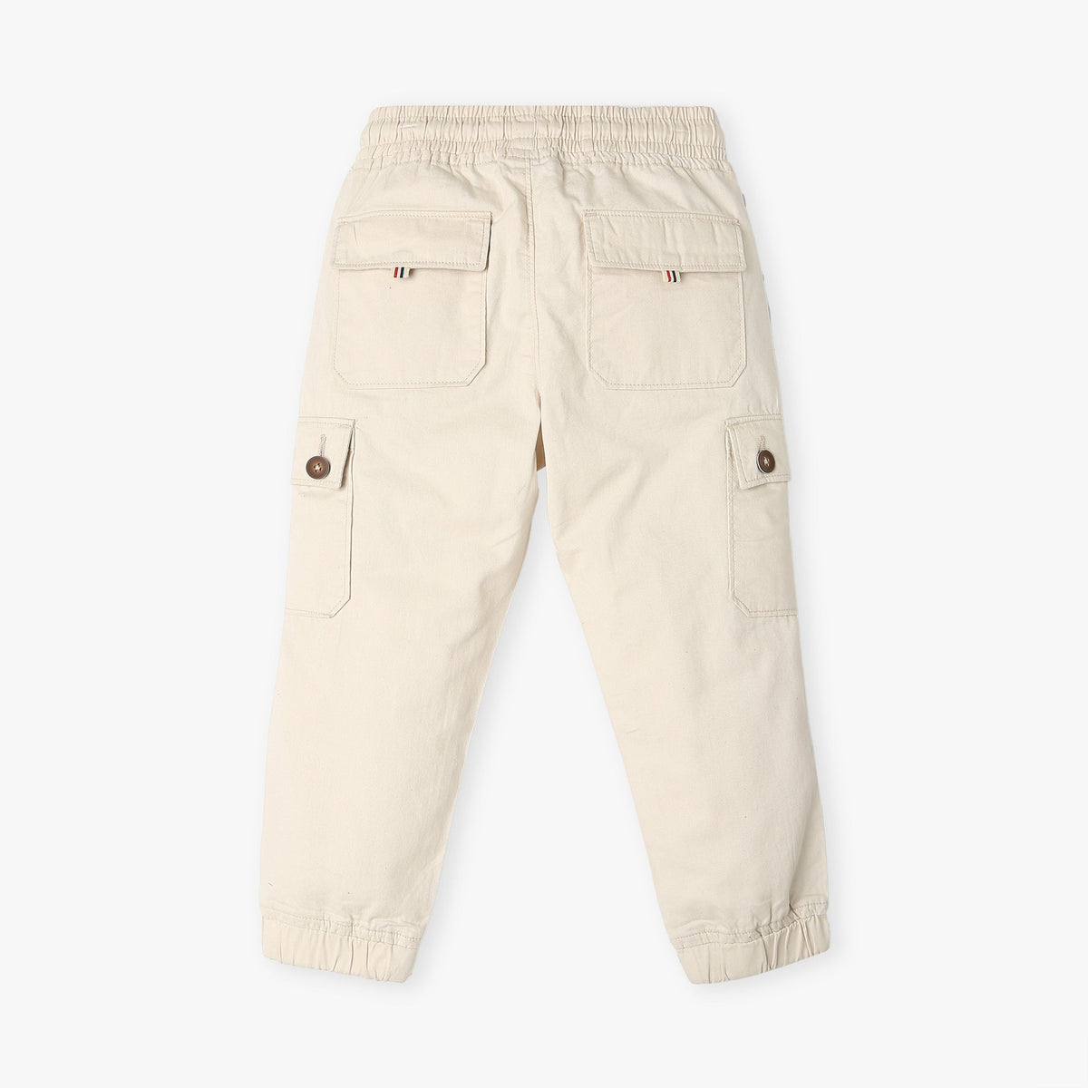 Boy's Regular Fit Solid Mid Rise Trousers