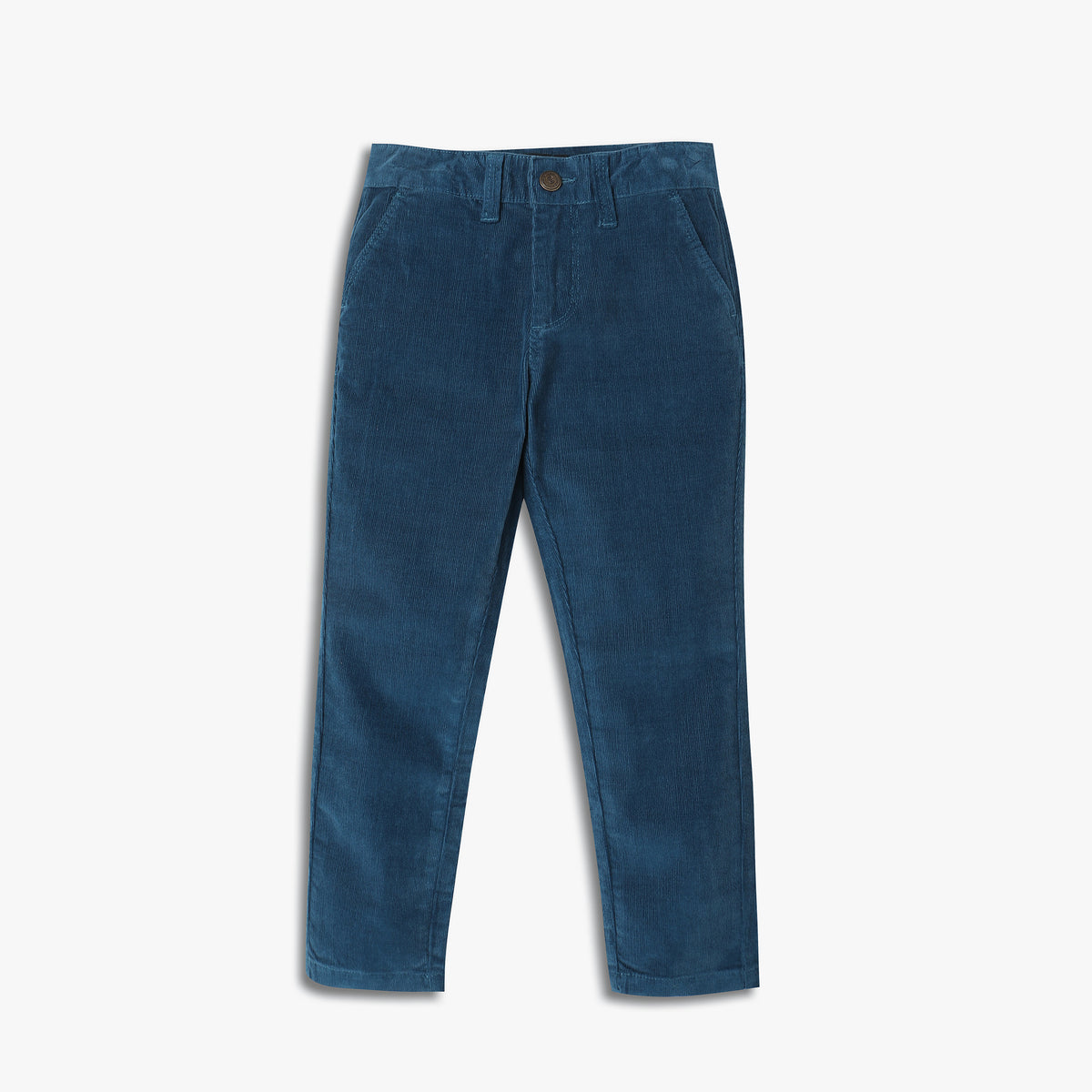 Boys Regular Fit Solid Mid Rise Trousers