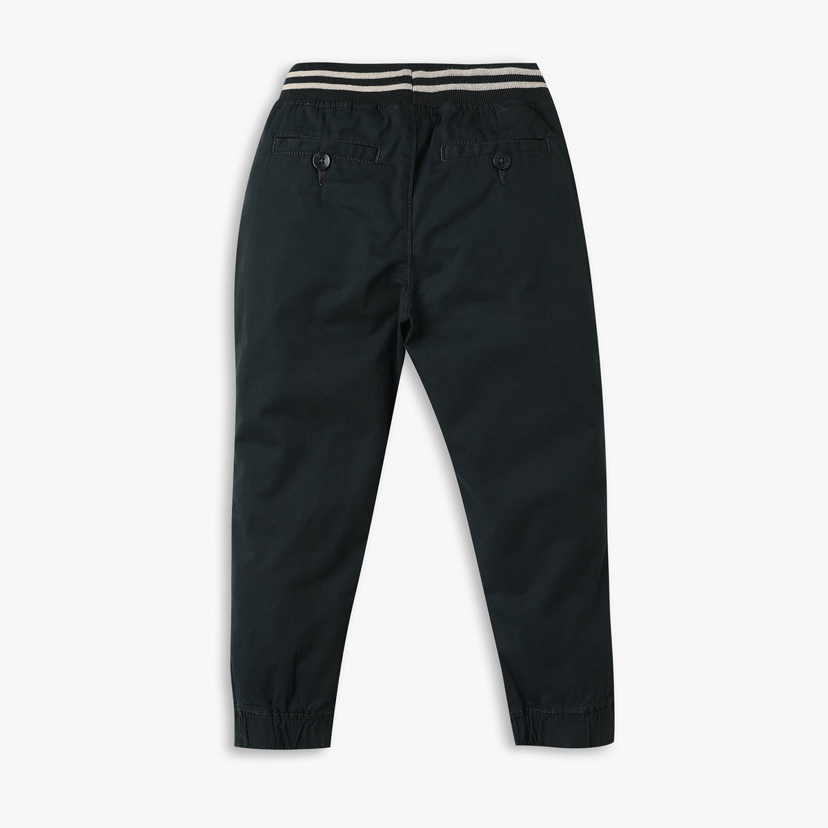 Boys Regular Fit Solid Mid Rise Joggers