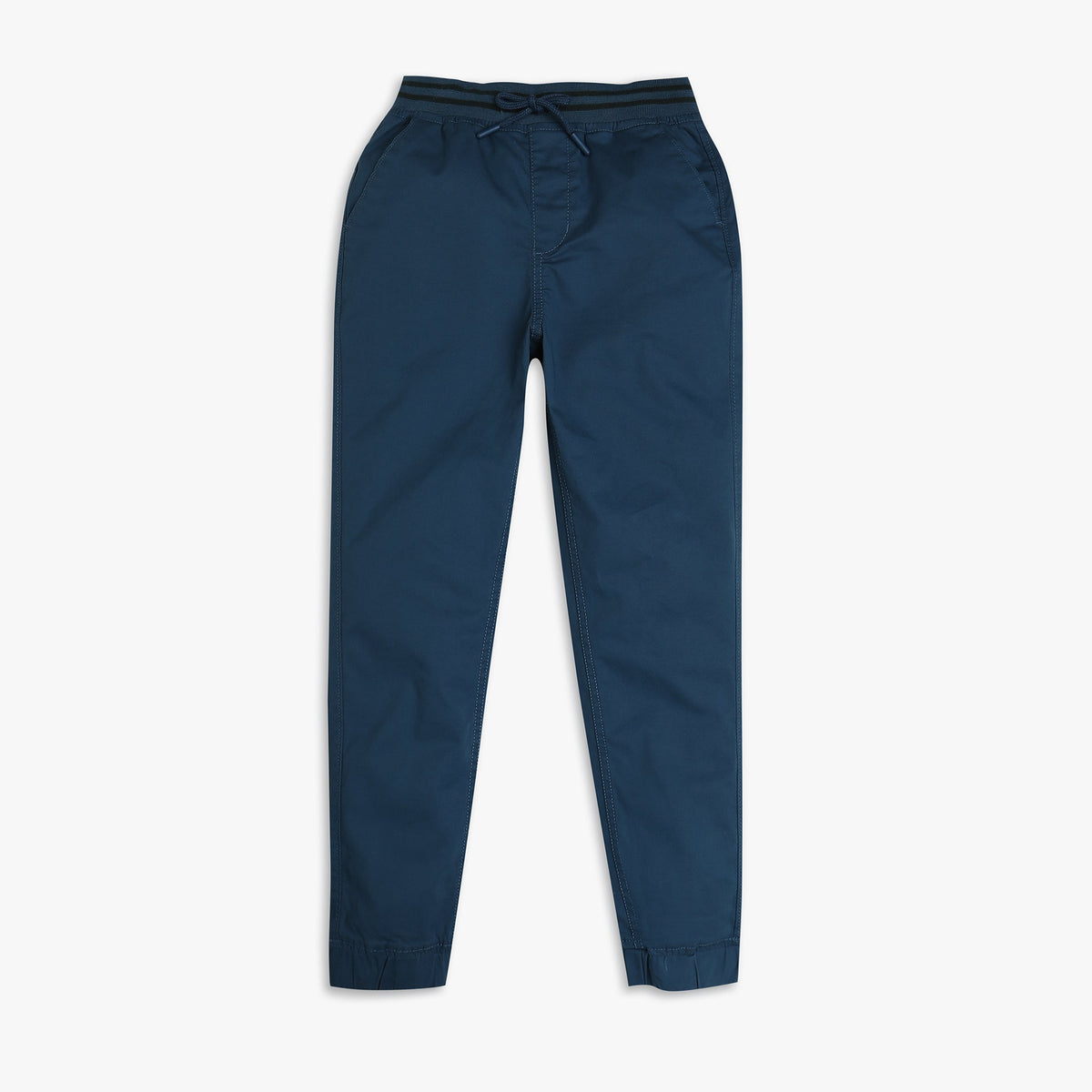 Boys Regular Fit Solid Mid Rise Joggers