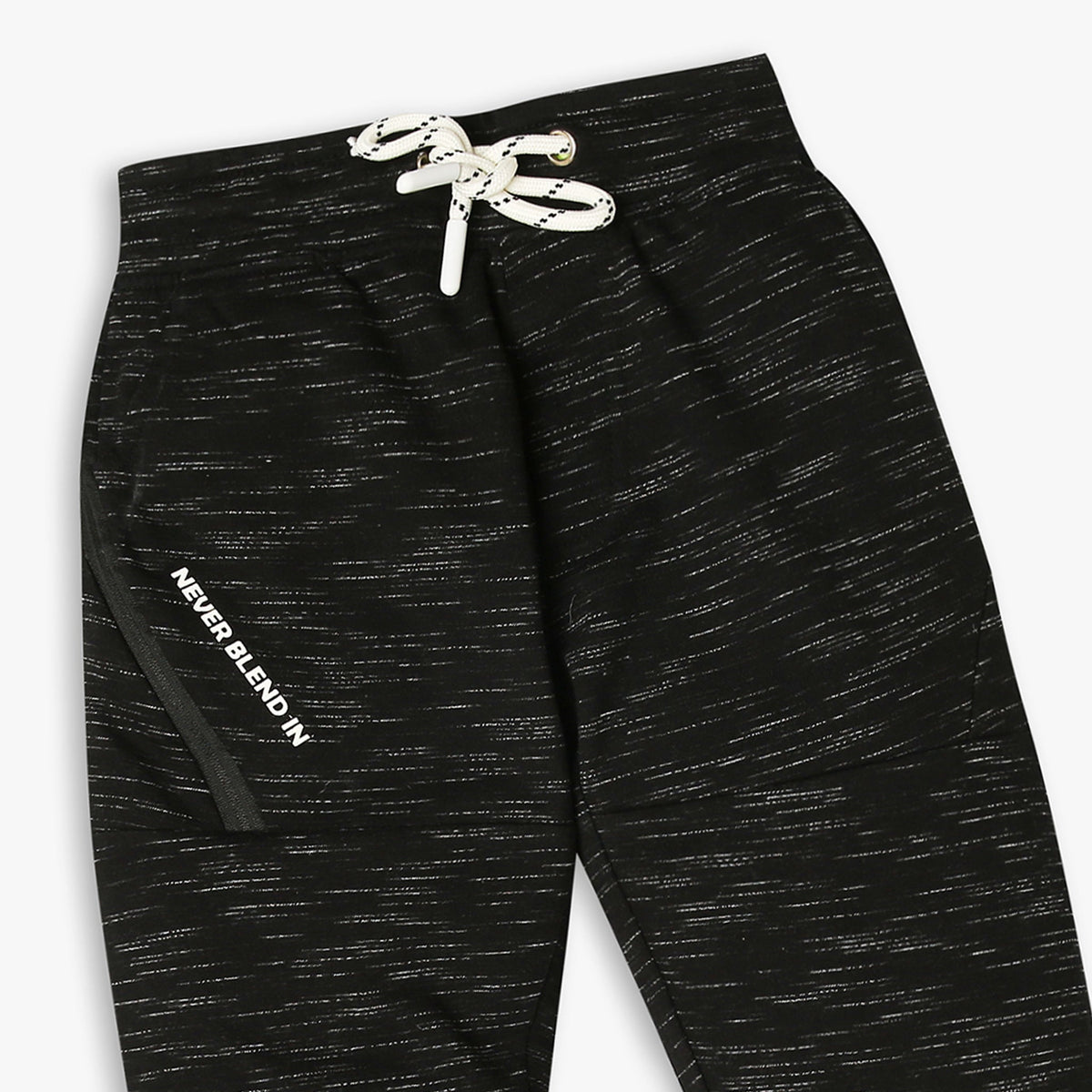 Boy Wearing Boy's Regular Fit Printed Mid Rise Trackpant