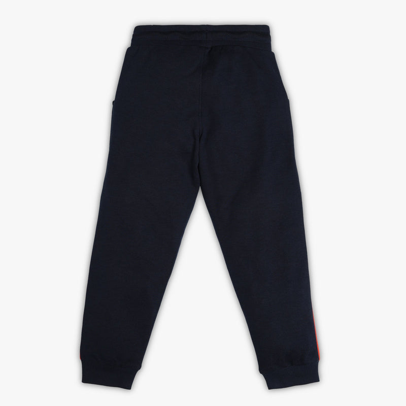 Boys Regular Fit Solid Mid Rise Trackpants