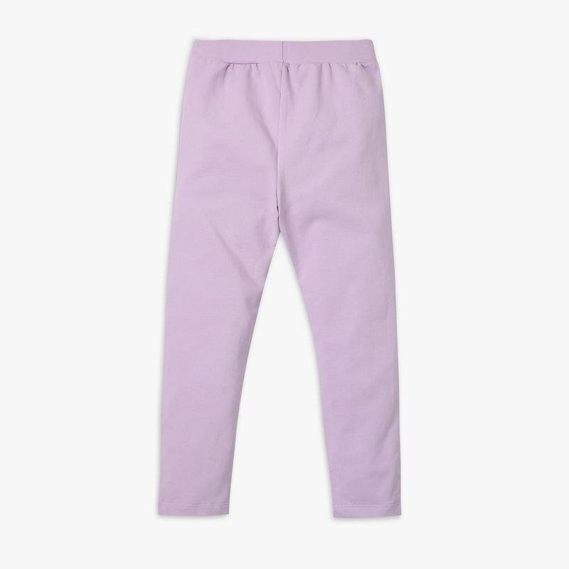 Girl's Regular Fit Solid Mid Rise Pyjamas