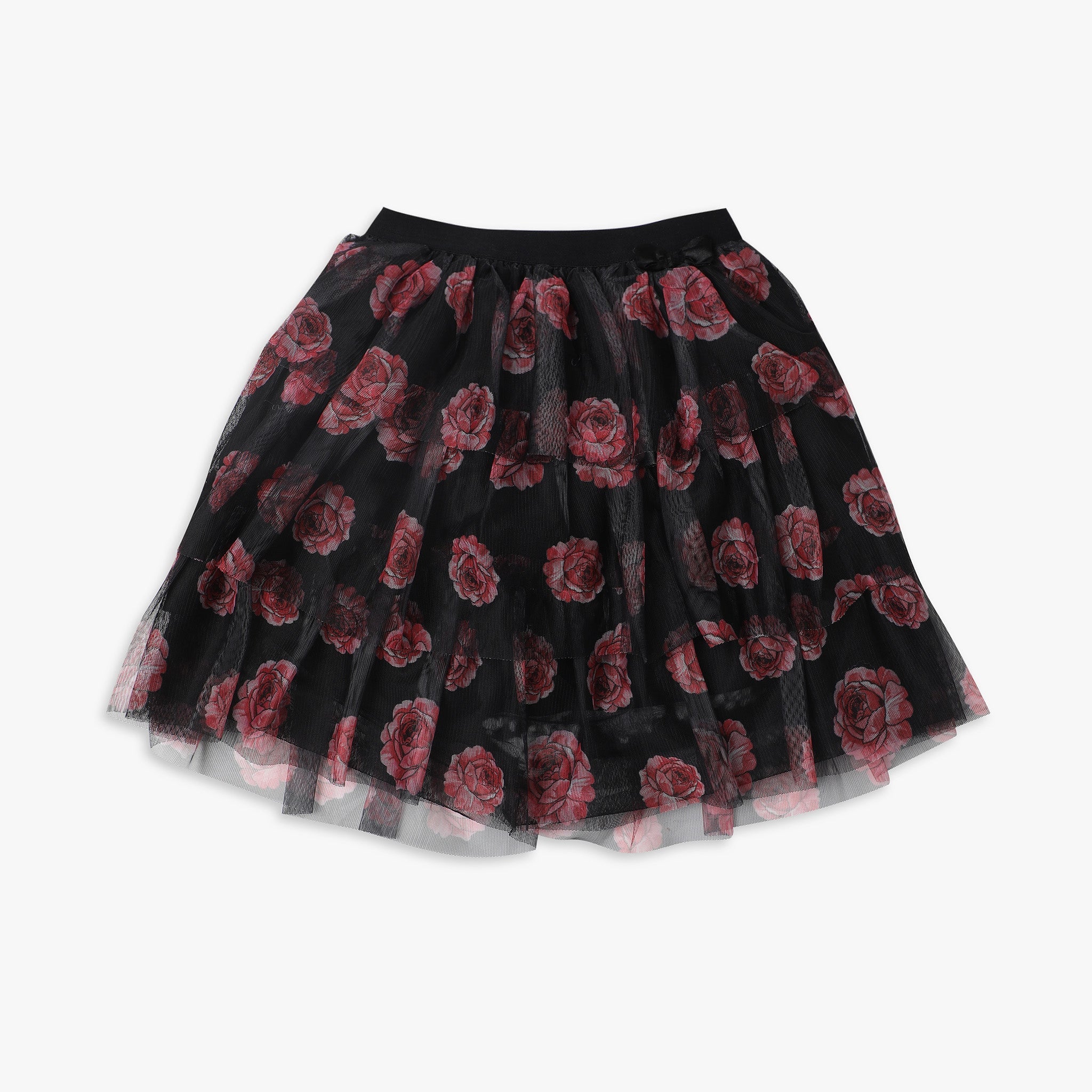 Girl's Regular Fit Printed Mid Rise Skirts