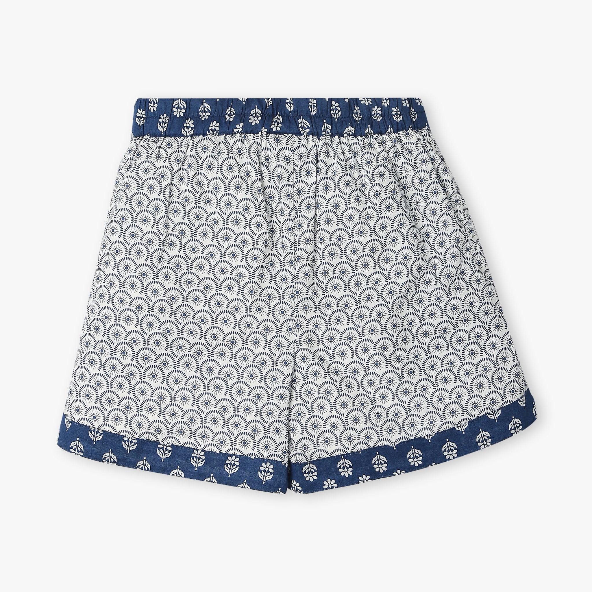 Girl's Regular Fit Printed Mid Rise Shorts