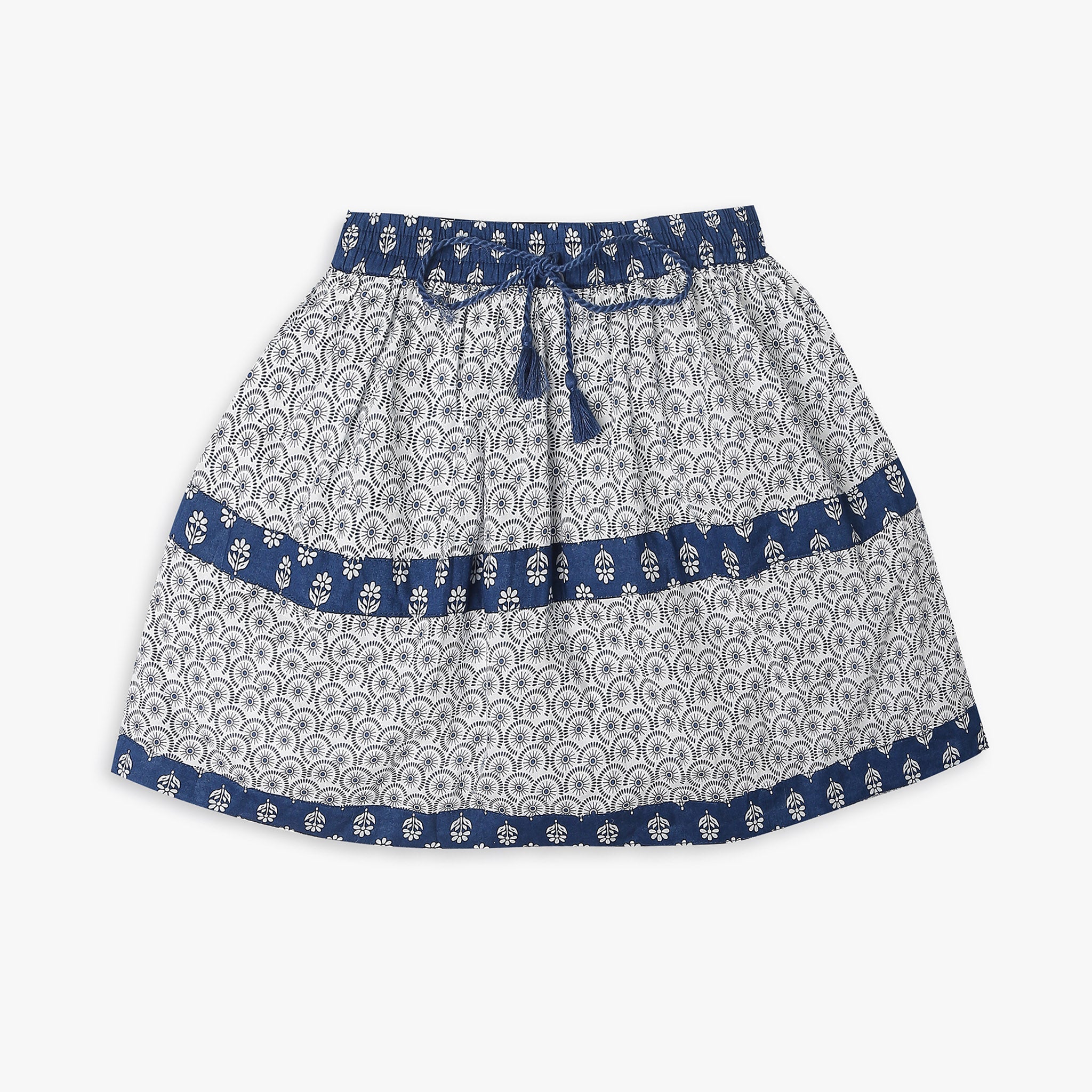 Girl's Regular Fit Solid Mid Rise Skirts
